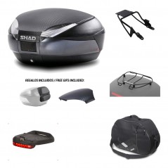 SHAD Baul trasero + herraje montaje accesorios SH48 KIT-181899
