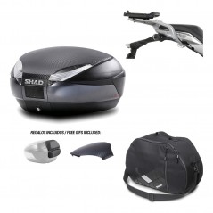 SHAD Baul trasero + herraje montaje bolsa interna SH48 KIT-181649