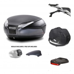 SHAD Baul trasero + herraje montaje accesorios SH48 KIT-181650