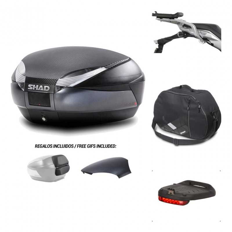 SHAD Baul trasero + herraje montaje accesorios SH48 KIT-181650