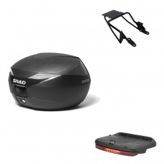 SHAD Baul trasero + herraje montaje luz de freno SH39 SH 39 carbono carbonlook KIT-182002