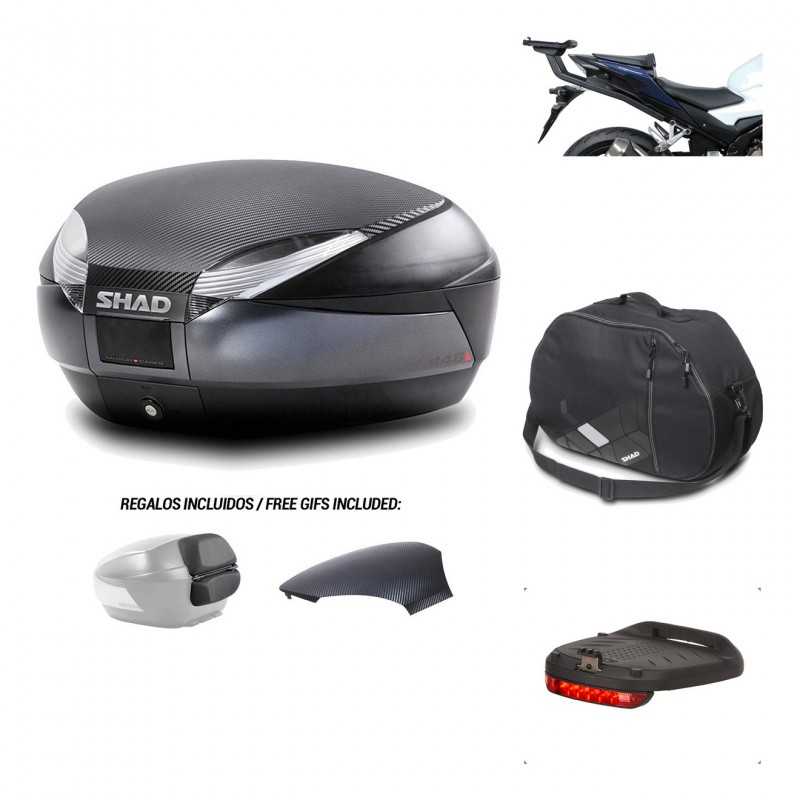 SHAD Baul trasero + herraje montaje accesorios SH48 KIT-181754