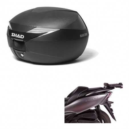 SHAD Baul trasero + herraje montaje SH39 SH 39 carbono carbonlook KIT-182004