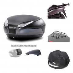 SHAD Baul trasero + herraje montaje accesorios SH48 KIT-181903