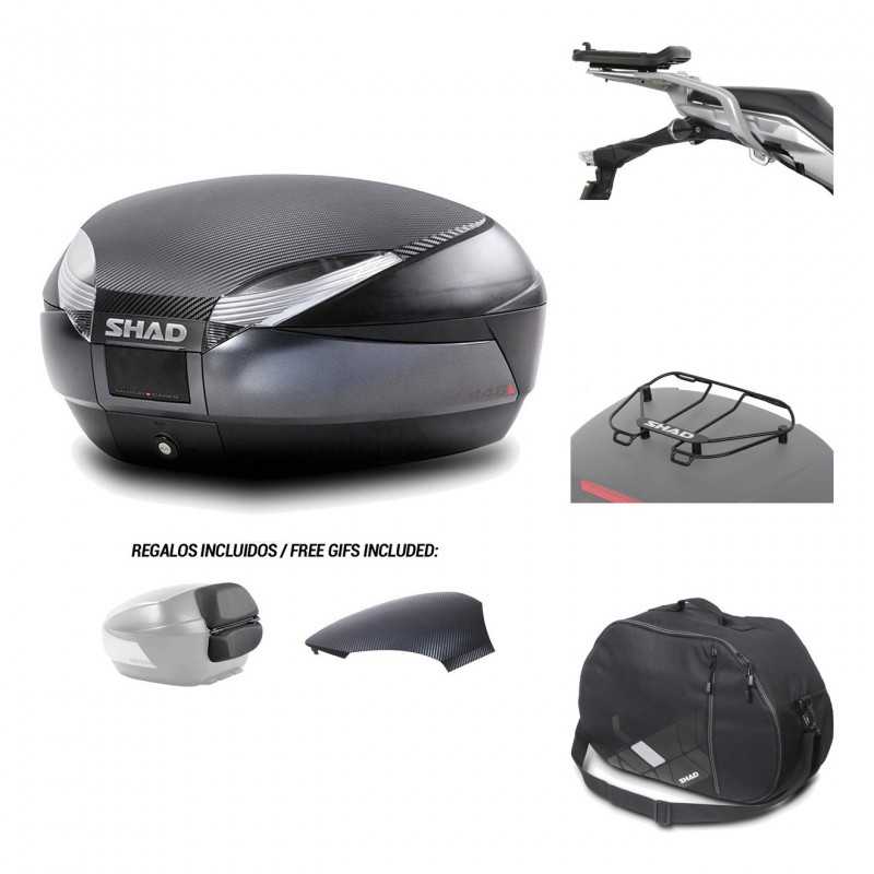 Rear trunk + mounting hardware + accessories  SH48