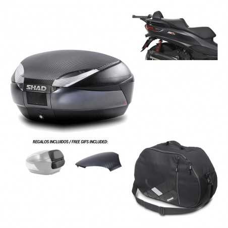 SHAD Baul trasero + herraje montaje bolsa interna SH48 KIT-181705