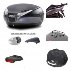 Rear trunk + mounting hardware + accessories  SH48