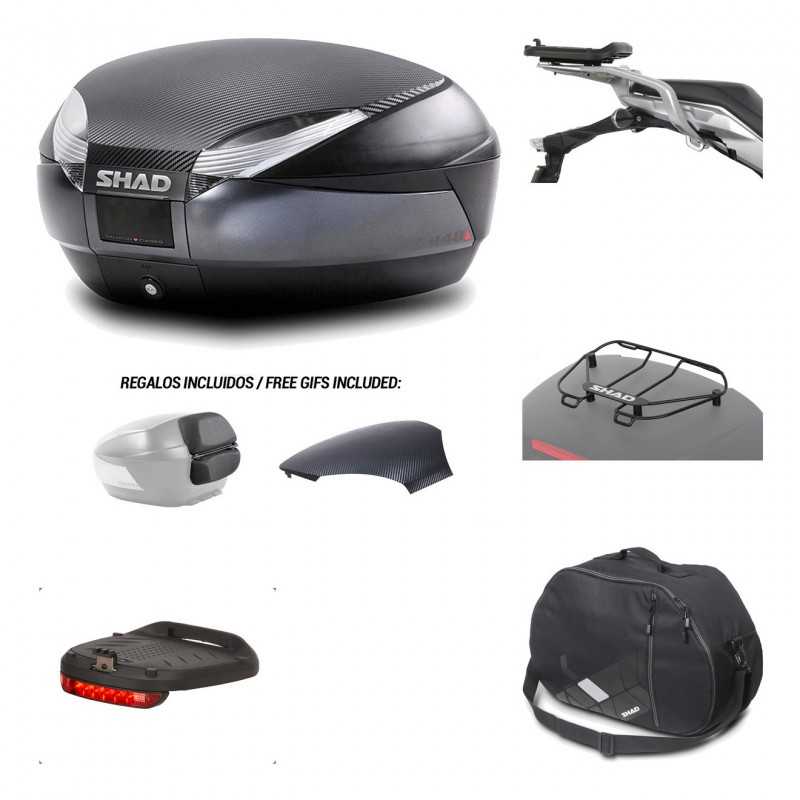 SHAD Baul trasero + herraje montaje accesorios SH48 KIT-181654