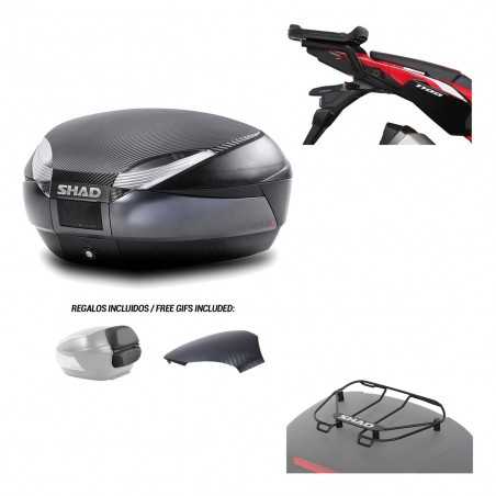 SHAD Baul trasero + herraje montaje parrilla portabultos superior SH48 KIT-181859