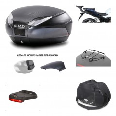 Rear trunk + mounting hardware + accessories  SH48