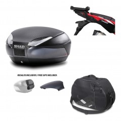 SHAD Baul trasero + herraje montaje bolsa interna SH48 KIT-181857