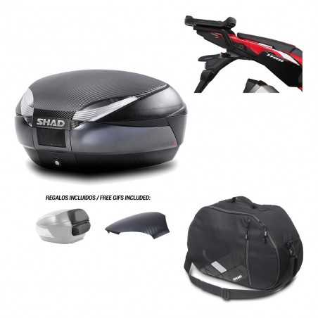 SHAD Baul trasero + herraje montaje bolsa interna SH48 KIT-181857