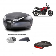 SHAD Baul trasero + herraje montaje luz de freno SH48 KIT-181656