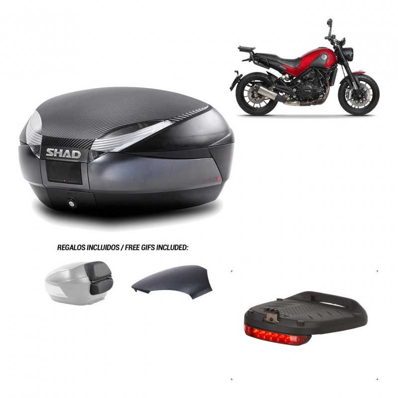 SHAD Baul trasero + herraje montaje luz de freno SH48 KIT-181656