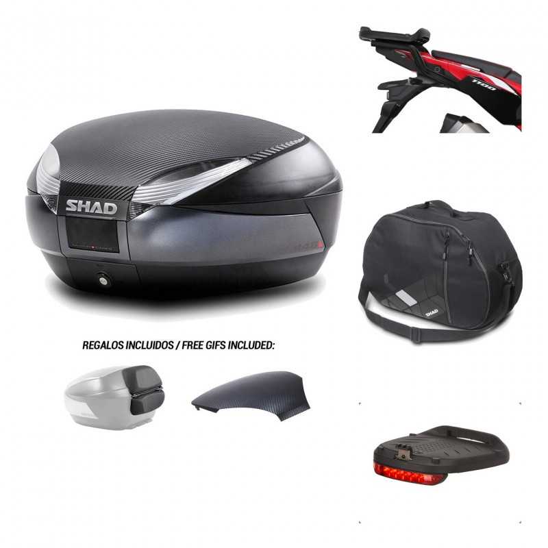 SHAD Baul trasero + herraje montaje accesorios SH48 KIT-181858