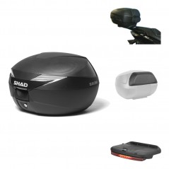 SHAD Baul trasero + herraje montaje accesorios SH39 SH 39 carbono carbonlook KIT-182012