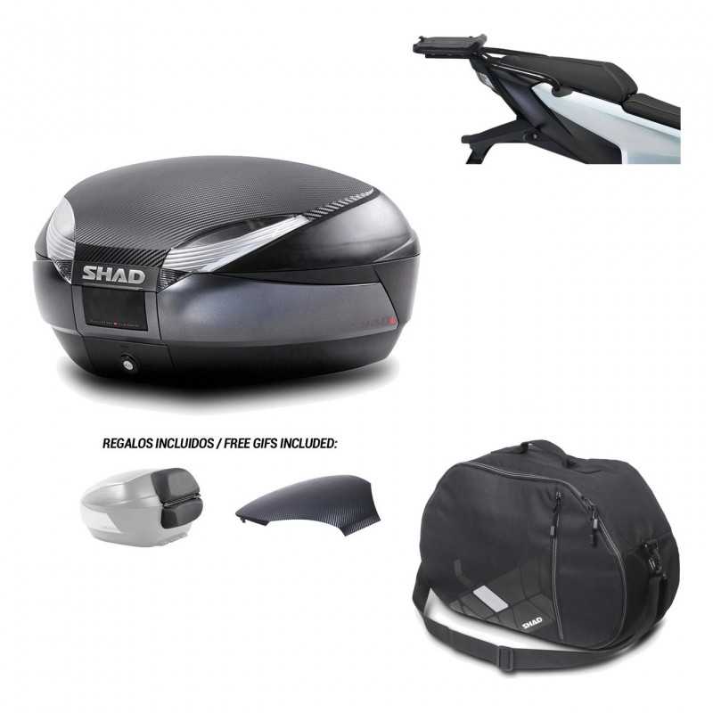 SHAD Baul trasero + herraje montaje bolsa interna SH48 KIT-181761