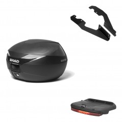 SHAD Baul trasero + herraje montaje luz de freno SH39 SH 39 carbono carbonlook KIT-182014
