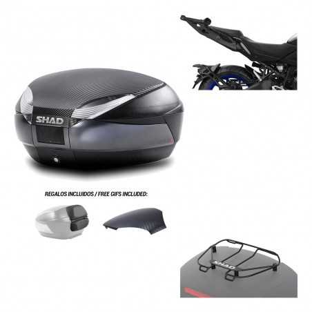 SHAD Baul trasero + herraje montaje parrilla portabultos superior SH48 KIT-181811