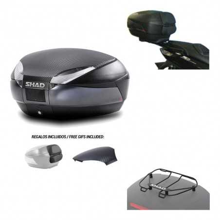 SHAD Baul trasero + herraje montaje parrilla portabultos superior SH48 KIT-181911