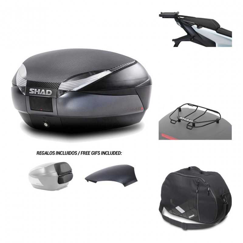 SHAD Baul trasero + herraje montaje accesorios SH48 KIT-181765