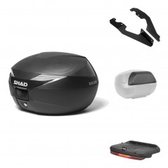 SHAD Baul trasero + herraje montaje accesorios SH39 SH 39 carbono carbonlook KIT-182016