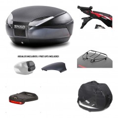 SHAD Baul trasero + herraje montaje accesorios SH48 KIT-181862
