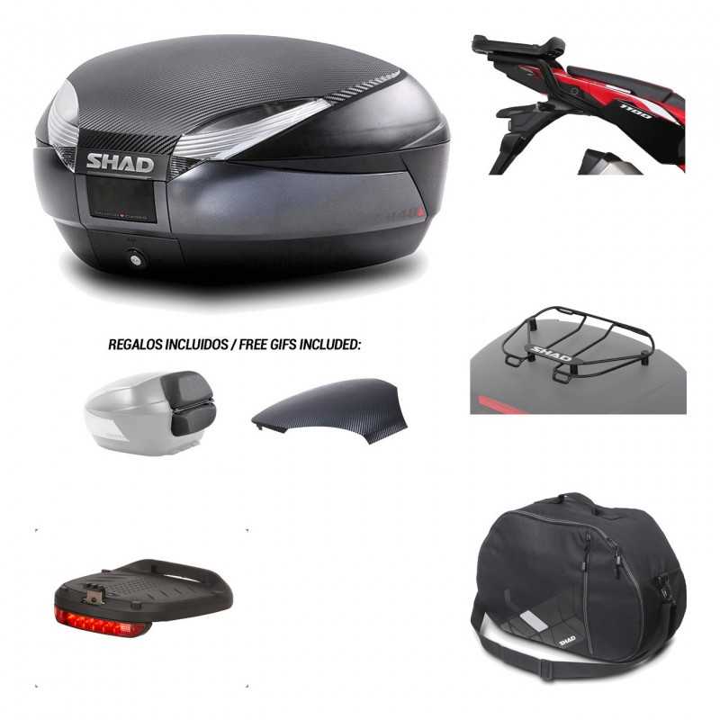 SHAD Baul trasero + herraje montaje accesorios SH48 KIT-181862