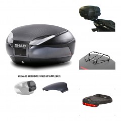 SHAD Baul trasero + herraje montaje accesorios SH48 KIT-181912