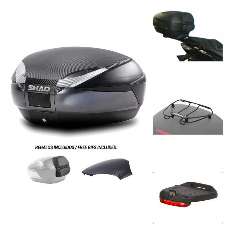 SHAD Baul trasero + herraje montaje accesorios SH48 KIT-181912