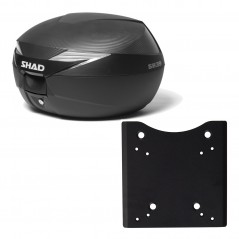 SHAD Baul trasero + herraje montaje SH39 SH 39 carbono carbonlook KIT-182017