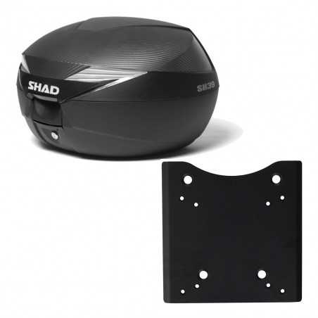 SHAD Baul trasero + herraje montaje SH39 SH 39 carbono carbonlook KIT-182017