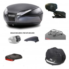 SHAD Baul trasero + herraje montaje accesorios SH48 KIT-181914