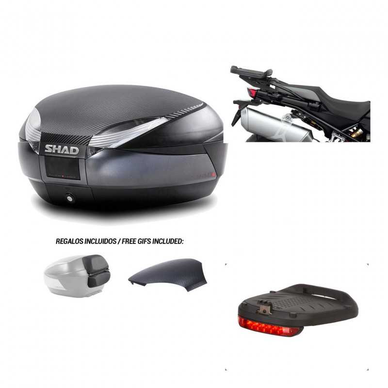 SHAD Baul trasero + herraje montaje luz de freno SH48 KIT-181768