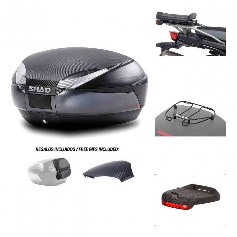 SHAD Baul trasero + herraje montaje accesorios SH48 KIT-181716