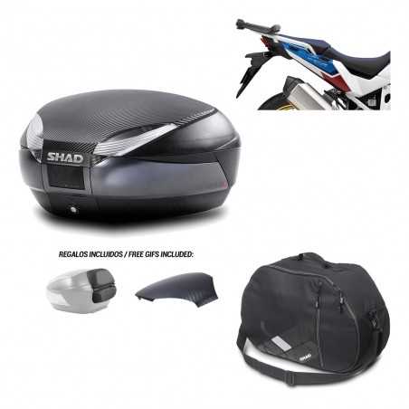 SHAD Baul trasero + herraje montaje bolsa interna SH48 KIT-181865