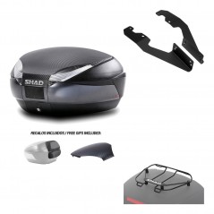SHAD Baul trasero + herraje montaje parrilla portabultos superior SH48 KIT-181915