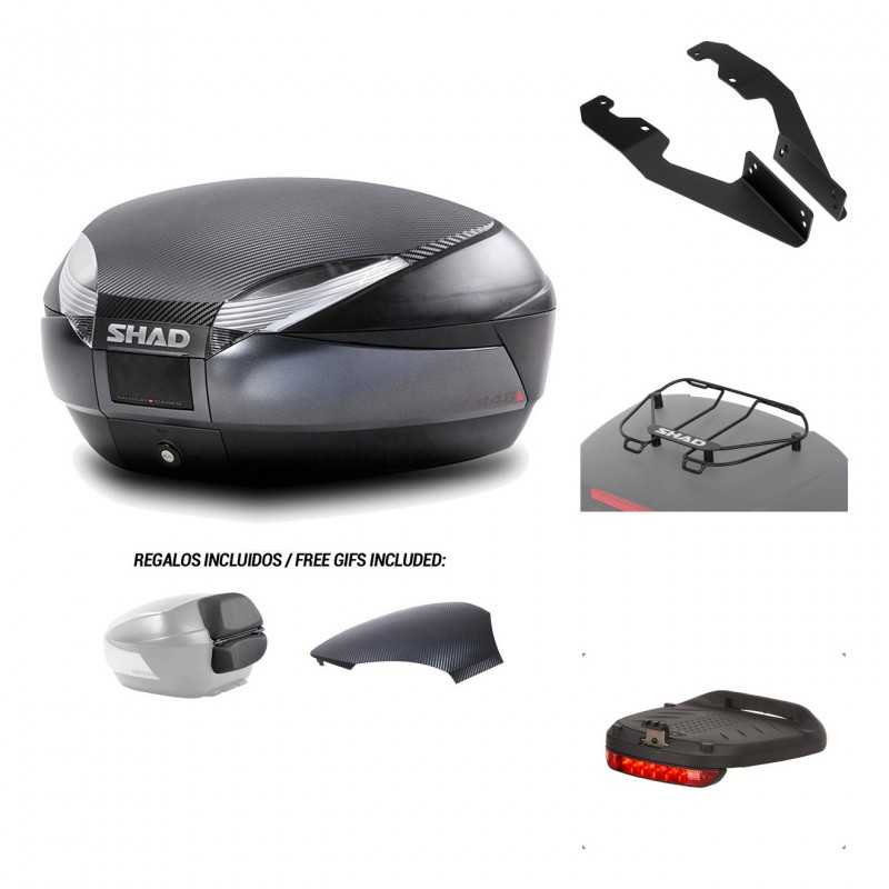 Rear trunk + mounting hardware + accessories  SH48