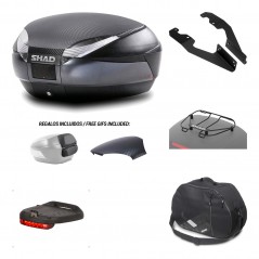 Rear trunk + mounting hardware + accessories  SH48
