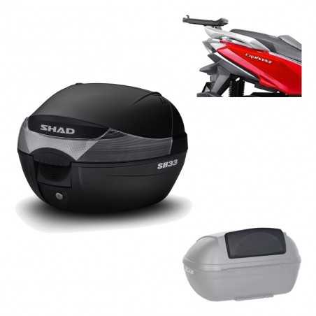SHAD Baul trasero + herraje montaje respaldo de pasajero SH33 SH 33 KIT-182220