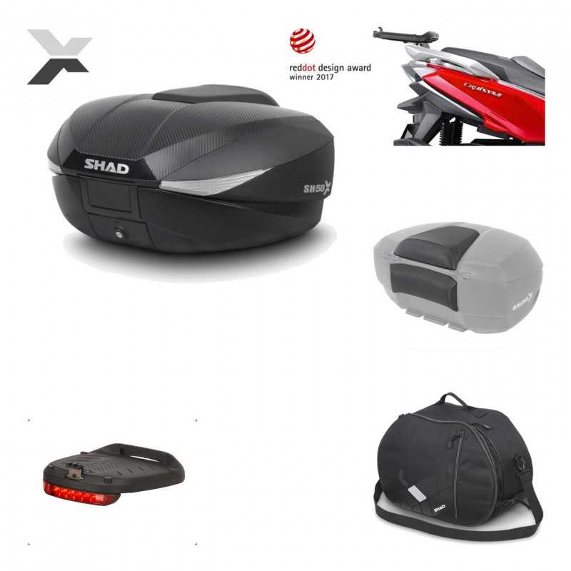 Rear trunk + mounting hardware + accessories  SH58X