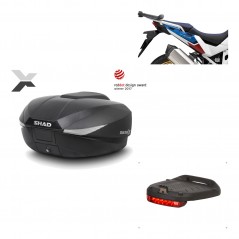 SHAD Baul trasero + herraje montaje luz de freno SH58X KIT-182520