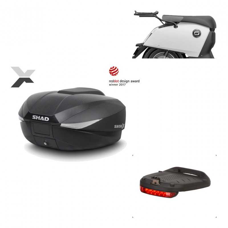 SHAD Baul trasero + herraje montaje luz de freno SH58X KIT-182572