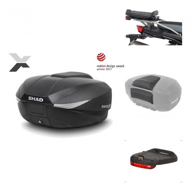 Rear trunk + mounting hardware + accessories  SH58X