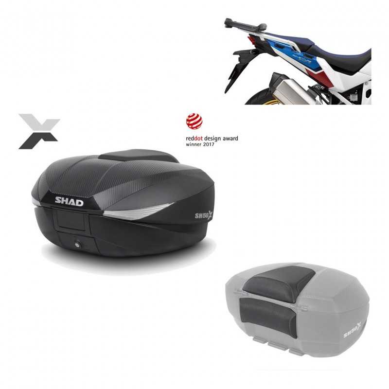 SHAD Baul trasero + herraje montaje respaldo de pasajero SH58X KIT-182523