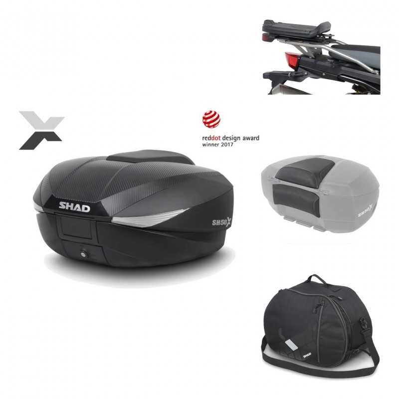 Rear trunk + mounting hardware + accessories  SH58X