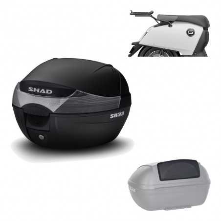 SHAD Baul trasero + herraje montaje respaldo de pasajero SH33 SH 33 KIT-182224