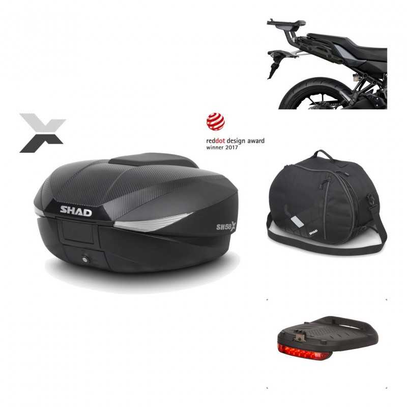 Rear trunk + mounting hardware + accessories  SH58X