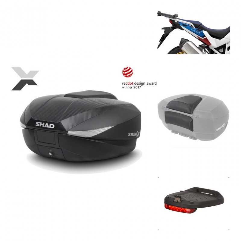 SHAD Baul trasero + herraje montaje accesorios SH58X KIT-182524