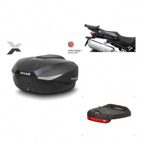 SHAD Baul trasero + herraje montaje luz de freno SH58X KIT-182424